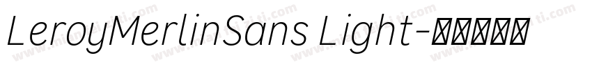 LeroyMerlinSans Light字体转换